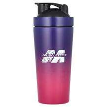 Muscletech, Shaker Bottle Stainless Steel Purple/Pink, 739 ml