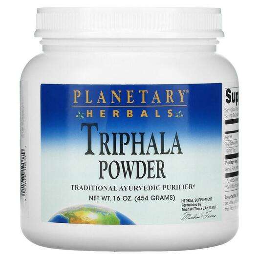 Основное фото товара Planetary Herbals, Трифала, Triphala Powder, 454 г