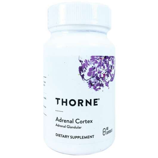 Основне фото товара Thorne, Adrenal Cortex, Підтримка наднирників, 60 капсул