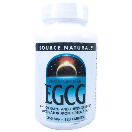 Основне фото товара Source Naturals, EGCG 350 mg 120, EGCG 350 мг, 120 таблеток