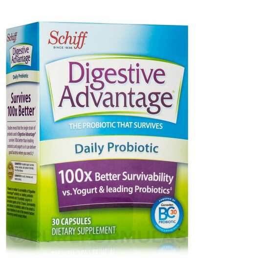 Основне фото товара Schiff, Digestive Advantage Daily Probiotic, Пробіотики, 30 ка...