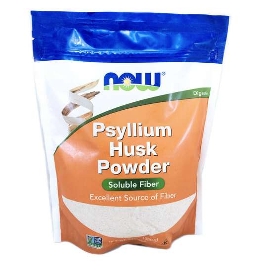Основне фото товара Now, Psyllium Husk Powder, Псиліум в Порошку, 680 г