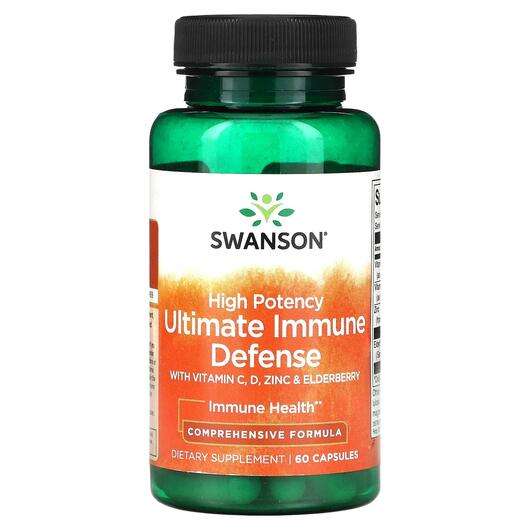 Основное фото товара Swanson, Цинк, High Potency Ultimate Immune Defense with C D Z...