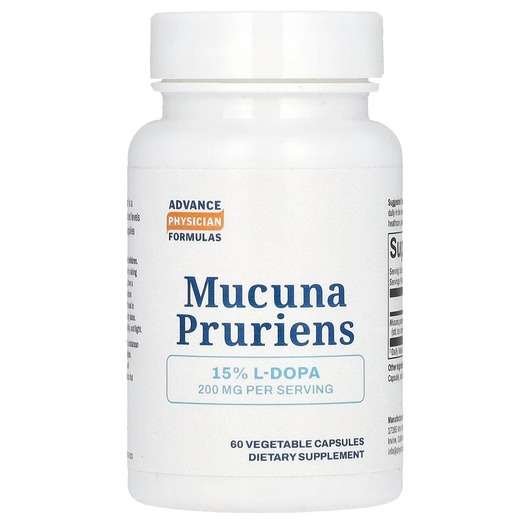 Основне фото товара Advance Physician Formulas, Mucuna Pruriens 200 mg, Мукуна Пек...