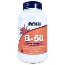 Now, B-50, Комплекс Вітаміну B-50 мг, 250 таблеток