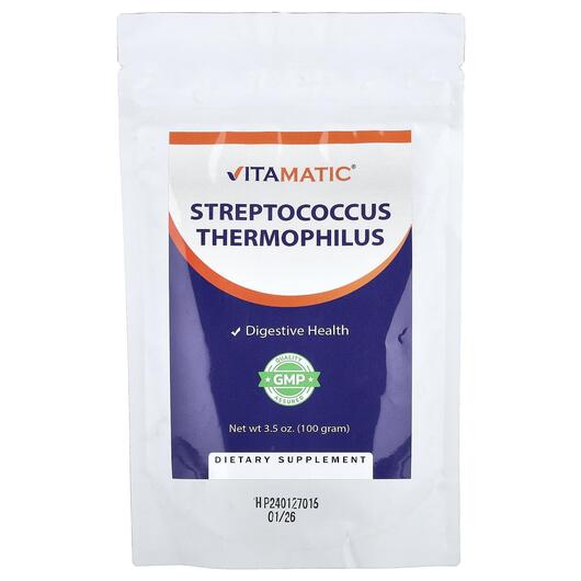 Основне фото товара Vitamatic, Streptococcus Thermophilus, Пробіотики, 100 г