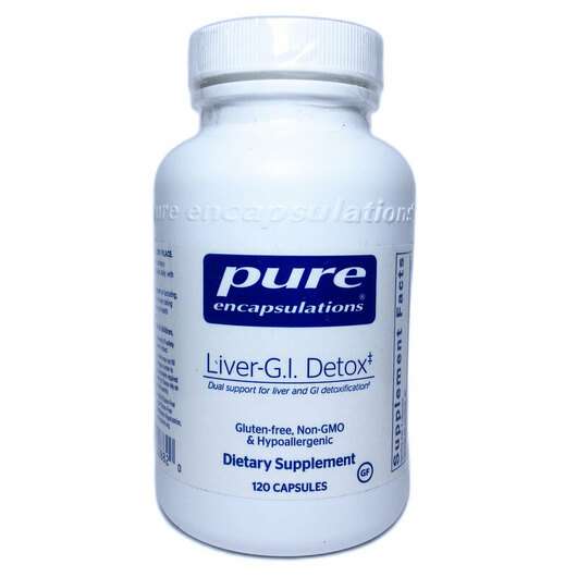 Основное фото товара Pure Encapsulations, Поддержка печени, Liver-G.I. Detox, 120 к...