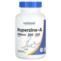 Nutricost, Гуперзин А, Huperzine-A 200 mcg, 240 капсул