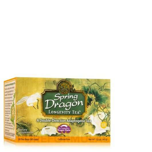 Основне фото товара Dragon Herbs, Spring Dragon Longevity Tea Bags, Чай, 20 Tea Bags