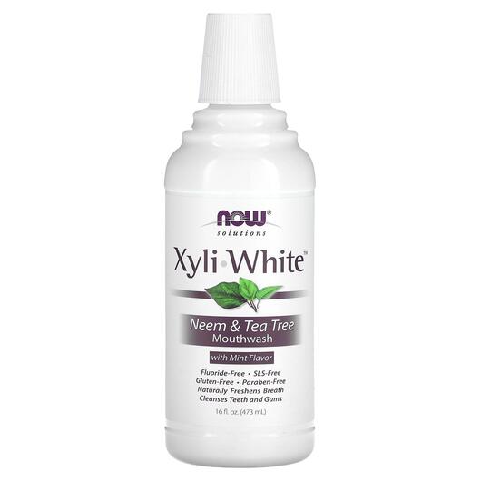 Основное фото товара Solutions Xyli-White Mouthwash Fluoride-Free Neem, Органический ч