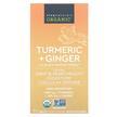 Фото товару Organic Turmeric + Ginger, Екстракт кореня куркуми, 90 таблеток
