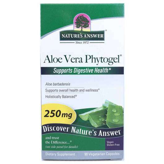 Основное фото товара Nature's Answer, Фитогель с Алоэ Вера 250 мг, Aloe Vera Phytog...