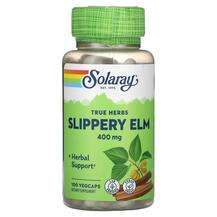 Solaray, Slippery Elm 400 mg, Слизький в'яз 400 мг, 100 капсул