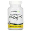 Фото товара Natures Plus, Мега Цинк 100 мг, Mega Zinc 100 mg, 90 таблеток