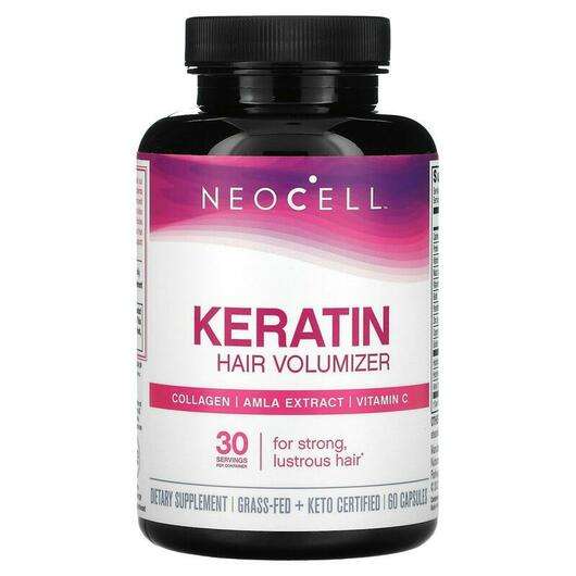 Основное фото товара Neocell, Кератин с Коллагеном, Keratin Hair Volumizer, 60 капсул