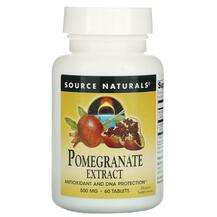 Source Naturals, Pomegranate Extract 500 mg 60, Екстракт Грана...