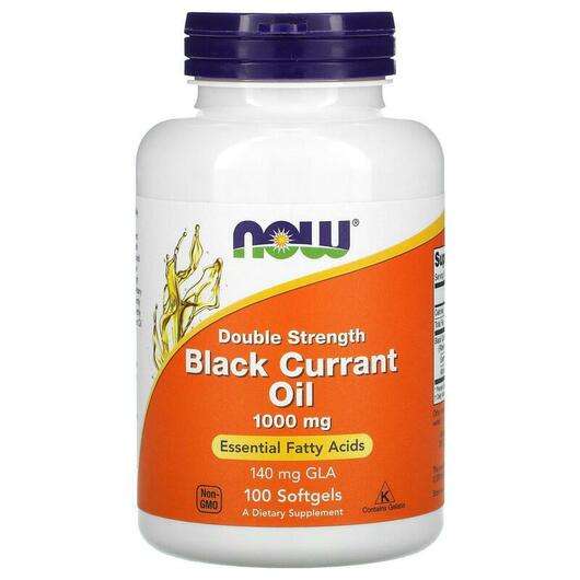 Main photo Now, Black Currant Oil Double Strength 1000 mg, 100 Softgels