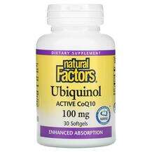 Natural Factors, Коэнзим Q-10, Ubiquinol Active CoQ10 100 mg, ...
