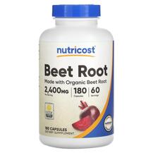 Beet Root 800 mg Красная свекла Nutricost 180 капсул Beet Root 800 mg Красная свекла Nutricost 180 капсул