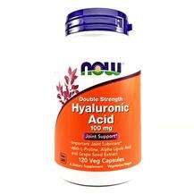 Now, Hyaluronic Acid Double Strength 100 mg, 120 Veggie Caps