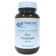 Metabolic Maintenance, Zinc Picolinate 30 mg, 100 Capsules
