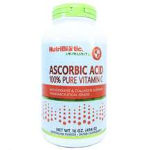 NutriBiotic, Витамин С, Ascorbic Acid 100% Pure Vitamin C, 454 г