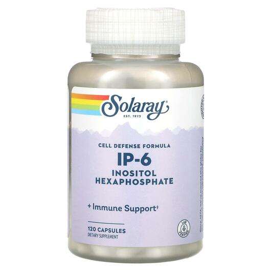 Основне фото товара Solaray, IP-6 Inositol Hexaphosphate, Вітамін B8 Інозитол, 120...