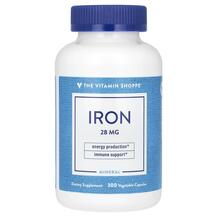 Iron 28 mg Железо TheVitaminShoppe 300 капсул