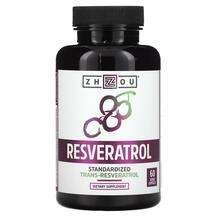 Zhou Nutrition, Resveratrol, Ресвератрол, 60 капсул