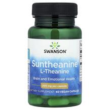 Suntheanine L-Theanine 200 mg L-Теанин Swanson 60 капсул