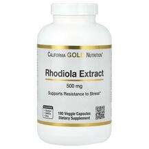 California Gold Nutrition, Rhodiola Extract 500 mg, 180 Veggie...