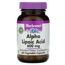 Bluebonnet, Alpha Lipoic Acid, Альфа-ліпоєва кислота, 60 капсул