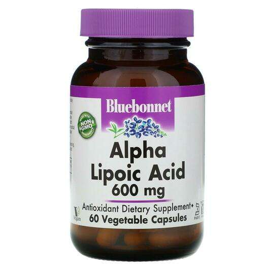 Основне фото товара Bluebonnet, Alpha Lipoic Acid, Альфа-ліпоєва кислота, 60 капсул