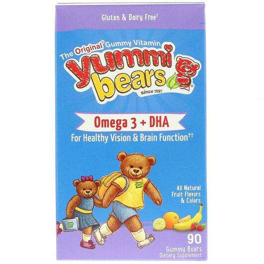 Основне фото товара Hero Nutritional Products, Yummi Bears Omega-3 + DHA, Омега-3 ...