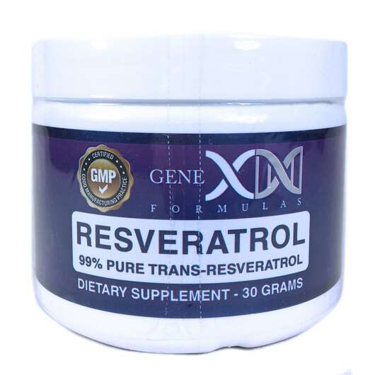 Основне фото товара Genex Formulas, Resveratrol 99% Pure Trans-Resveratrol, Ресвер...