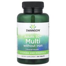 Multi Adults 50+ Мультивитамины Swanson 100 таблеток