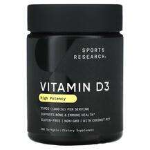 Sports Research, Vitamin D3 High Potency 25 mcg 1000 IU, Вітам...
