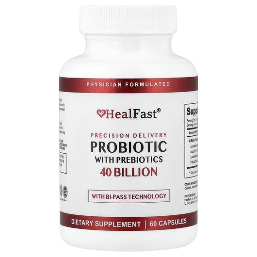 Основное фото товара Probiotic With Prebiotics Основное фото товара Healfast, Пребиотики, Probiotic With Prebiotics, 60 капсул