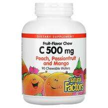 Natural Factors, Chew C 500 mg Peach Passionfruit & Mango,...