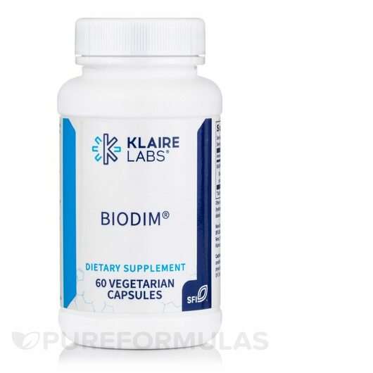 Основне фото товара Klaire Labs SFI, BioDIM 150 mg, Дііндолілметан, 60 капсул
