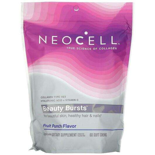 Основное фото товара Neocell, Супер Коллаген, Beauty Bursts Collagen, 60 конфет