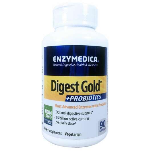Основное фото товара Enzymedica, Ферменты с Пробиотиками, Digest Gold + Probiotics,...