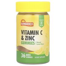Вітамін C Vitamin C & Zinc Gummies Natural Lemon Sundance Вітамін C Vitamin C & Zinc Gummies Natural Lemon Sundance