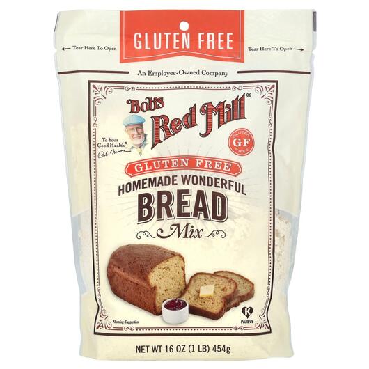 Основне фото товара Homemade Wonderful Bread Mix Gluten Free, Зернові культури, 453 г