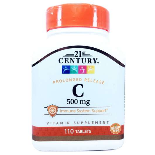 Основное фото товара 21st Century, Витамин С 500 мг, C 500 mg, 110 таблеток