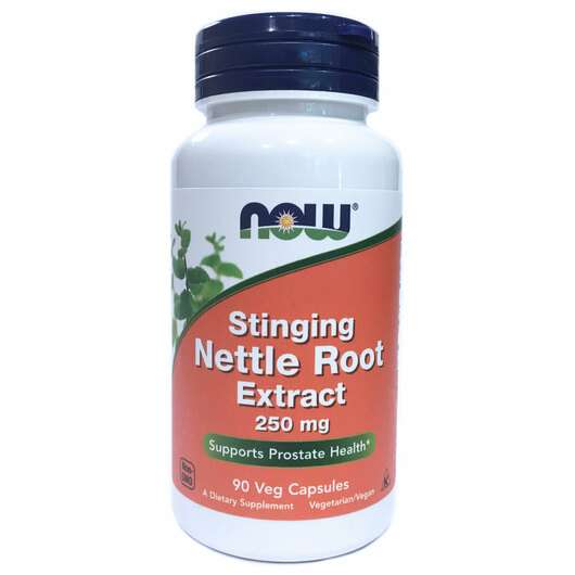 Основне фото товара Now, Nettle 250 mg, Екстракт Кореня Кропиви 250 мг, 90 капсул