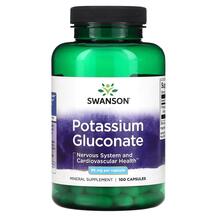 Калій Potassium Gluconate 99 mg Swanson 100 капсул