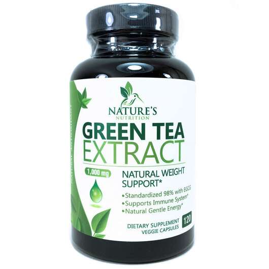 Основне фото товара Nature's Nutrition, Green Tea Extract, Екстракт Зеленого ...