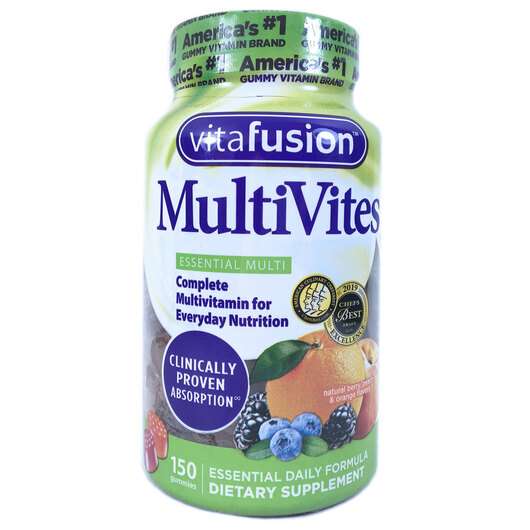 Основне фото товара VitaFusion, MultiVites, Мультивітаміни, 150 цукерок