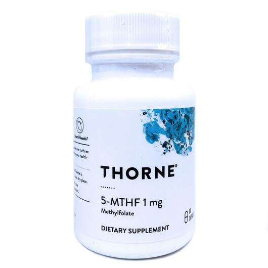 Основное фото товара Thorne, Метилфолат 1 мг, 5-MTHF, 60 капсул